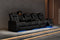 Valencia 2025 New Tuscany Console Leather Home Theater Seating Row of 5 Dropdown Center, Dark Chocolate