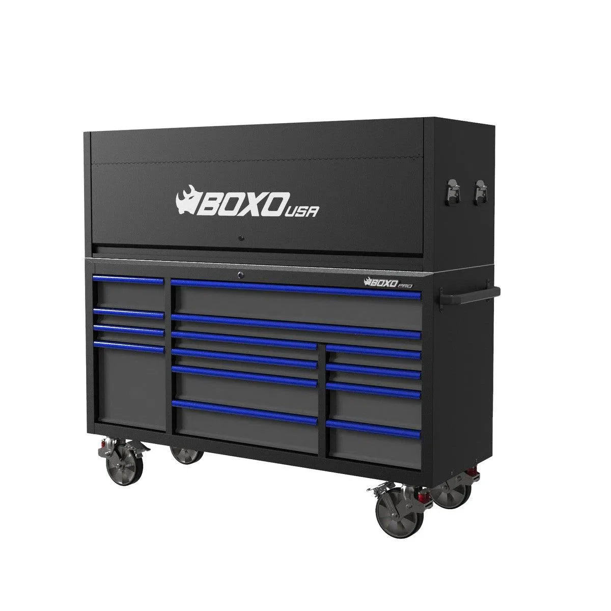 Pro Series | 72" 14-Drawer Garage Top Rolling Tool Box | Black