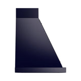 ILVE Nostalgie II 36-Inch 600 CFM Wall Mounted Range Hood in Midnight Blue with Bronze Trim (UANB36MBB)