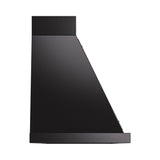 ILVE Nostalgie II 60-Inch 600 CFM Wall Mounted Range Hood in Glossy Black with Bronze Trim (UANB60BKB)