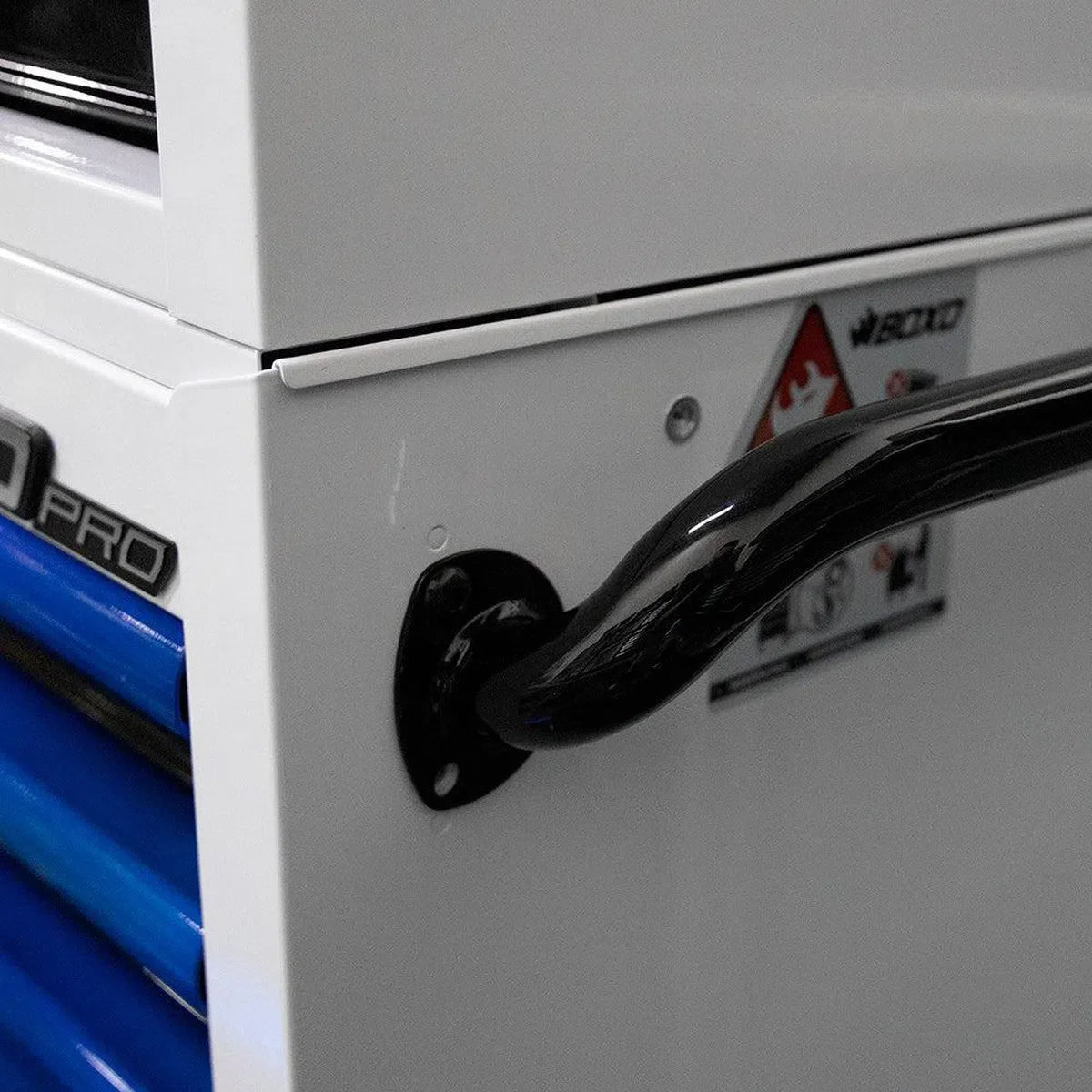 Pro Series | 26" 11-Drawer Rolling Tool Box | White and Blue