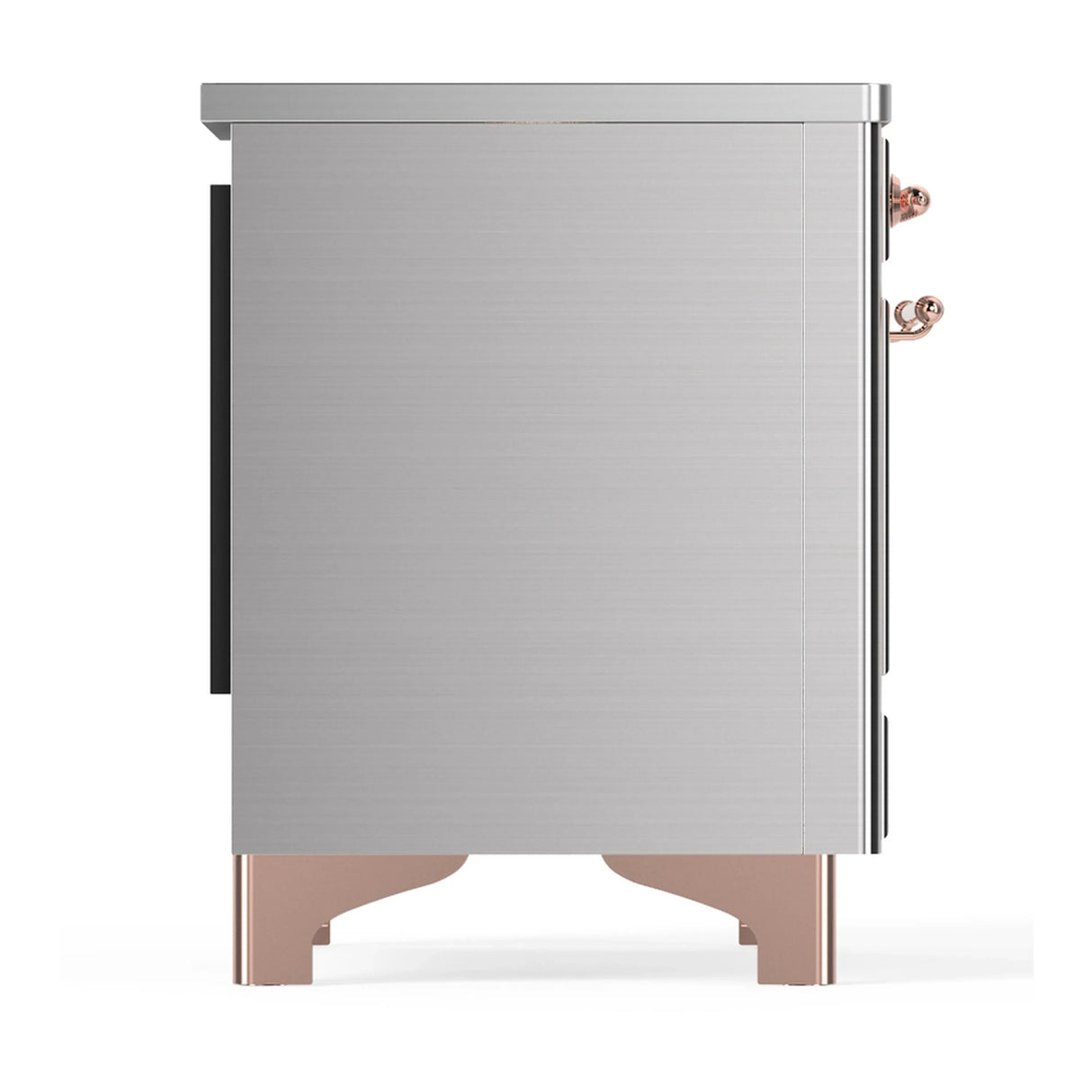ILVE Majestic III 40-Inch Induction Range with 6 Induction Elements and Triple Glass Door Electric Oven in Stainless Steel with Copper Trim (UMDIB40NR3SSP)