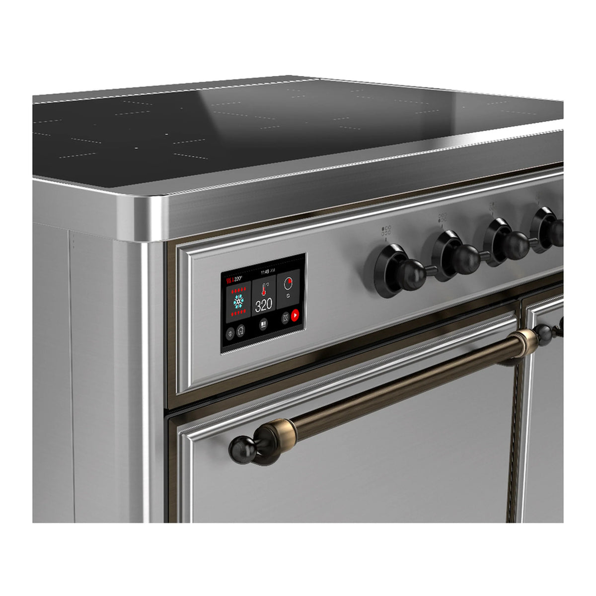 ILVE Majestic III 40-Inch Induction Range with 6 Induction Elements an ...