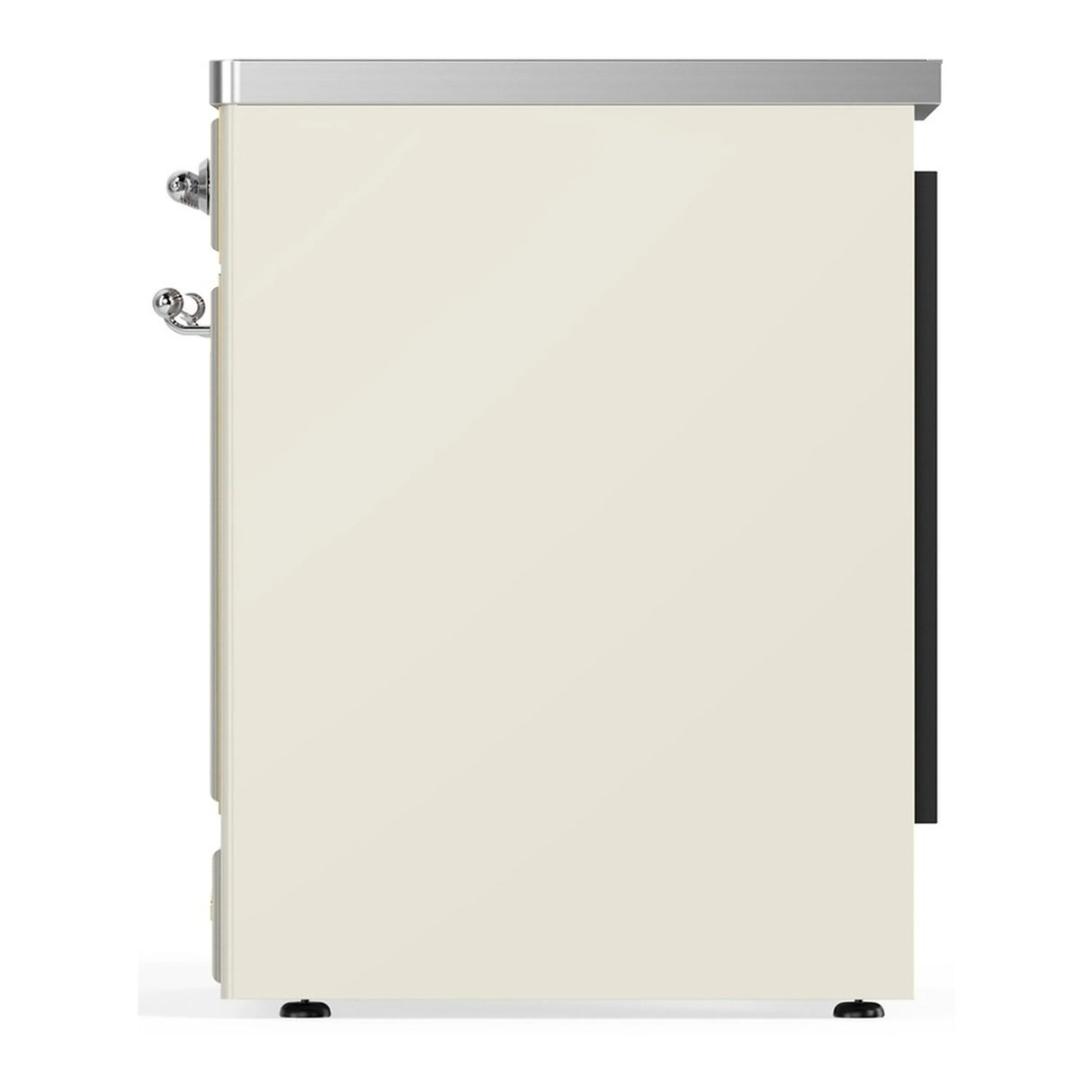 ILVE Majestic III 30-Inch Induction Range with 4 Induction Elements and Triple Glass Door Electric Oven in Antique White with Chrome Trim (UMIB30NR3AWC)