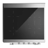 ILVE Majestic III 30-Inch Induction Range with 4 Induction Elements and Triple Glass Door Electric Oven in RAL with Chrome Trim (UMIB30NR3RAC)
