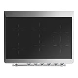 ILVE Majestic III 36-Inch Induction Range with 6 Induction Elements and Triple Glass Door Electric Oven in Matte Graphite with Chrome Trim (UMIB36NR3MGC)