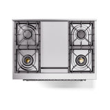 ILVE Nostalgie II Noblesse 36-Inch Propane Gas Dual Fuel Range and Triple Glass Door in Emerald Green with Chrome Trim (UN36FNMPEGCLP)