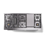 ILVE 60-Inch Nostalgie II Noblesse Propane Gas Dual Fuel Range with 9 Sealed Burners, Griddle, Triple Glass Door Oven in Emerald Green with Chrome Trim (UN60FNMPEGCLP)
