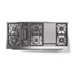 ILVE 60-Inch Nostalgie II Noblesse Propane Gas Dual Fuel Range with 9 Sealed Burners, Griddle, Triple Glass Door Oven in Custom RAL with Chrome Trim (UN60FNMPRACLP)