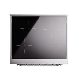 ILVE 30-Inch Nostalgie II Noblesse Induction Range with Solid Door Oven in Emerald Green with Chrome Trim (UNI304QNMPEGC)