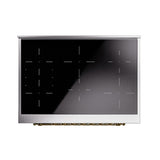 ILVE Nostalgie II Noblesse 36-Inch Induction Range with Triple Glass Door in Blue Grey with Brass Trim (UNI366NMPBGG)