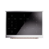ILVE Nostalgie II Noblesse 36-Inch Induction Range with Triple Glass Door in Glossy Black with Copper Trim (UNI366NMPBKP)