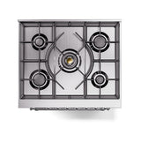 ILVE Nostalgie II 30-Inch Dual Fuel Freestanding Range in Custom RAL with Chrome Trim (UP30NMPRACLP)