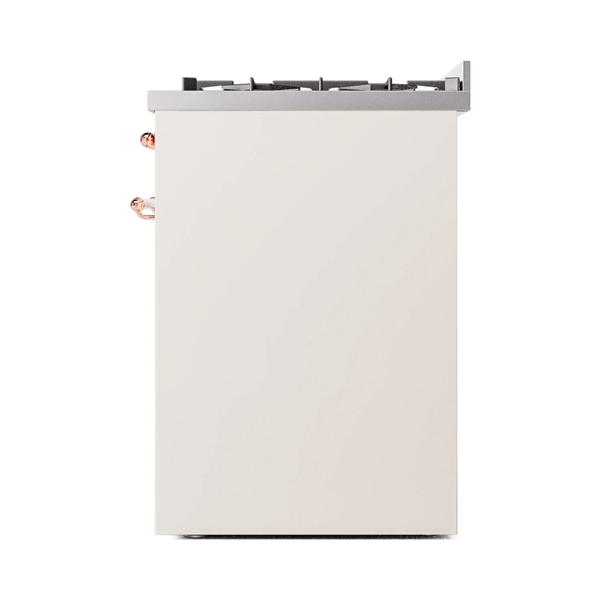 ILVE Nostalgie II 30-Inch Freestanding Natural Gas Dual Fuel Range in Antique White with Copper Trim (UP30NMPAWP)