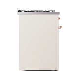 ILVE Nostalgie II 30-Inch Dual Fuel Freestanding Range in Antique White with Copper Trim (UP30NMPAWPLP)
