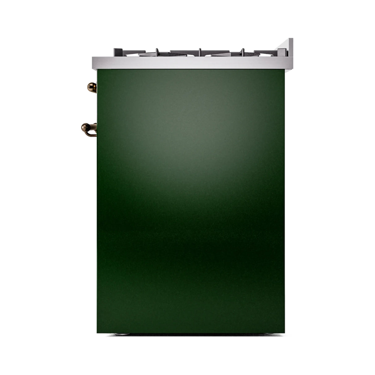 ILVE Nostalgie II 30-Inch Freestanding Natural Gas Dual Fuel Range in Emerald Green with Bronze Trim (UP30NMPEGB)