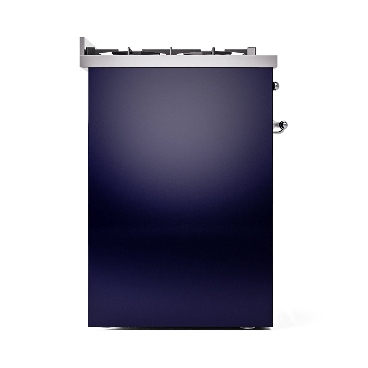 ILVE Nostalgie II 30-Inch Dual Fuel Freestanding Range in Midnight Blue with Chrome Trim (UP30NMPMBCLP)