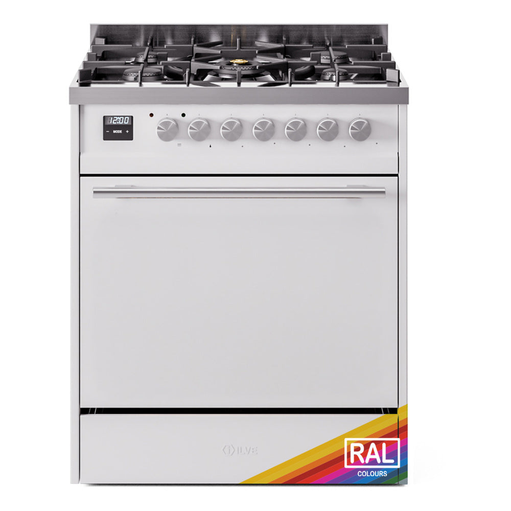 ILVE Professional Plus II 30-Inch Propane Gas Dual Fuel Range with Solid Door in RAL (UP30QMPRALP)