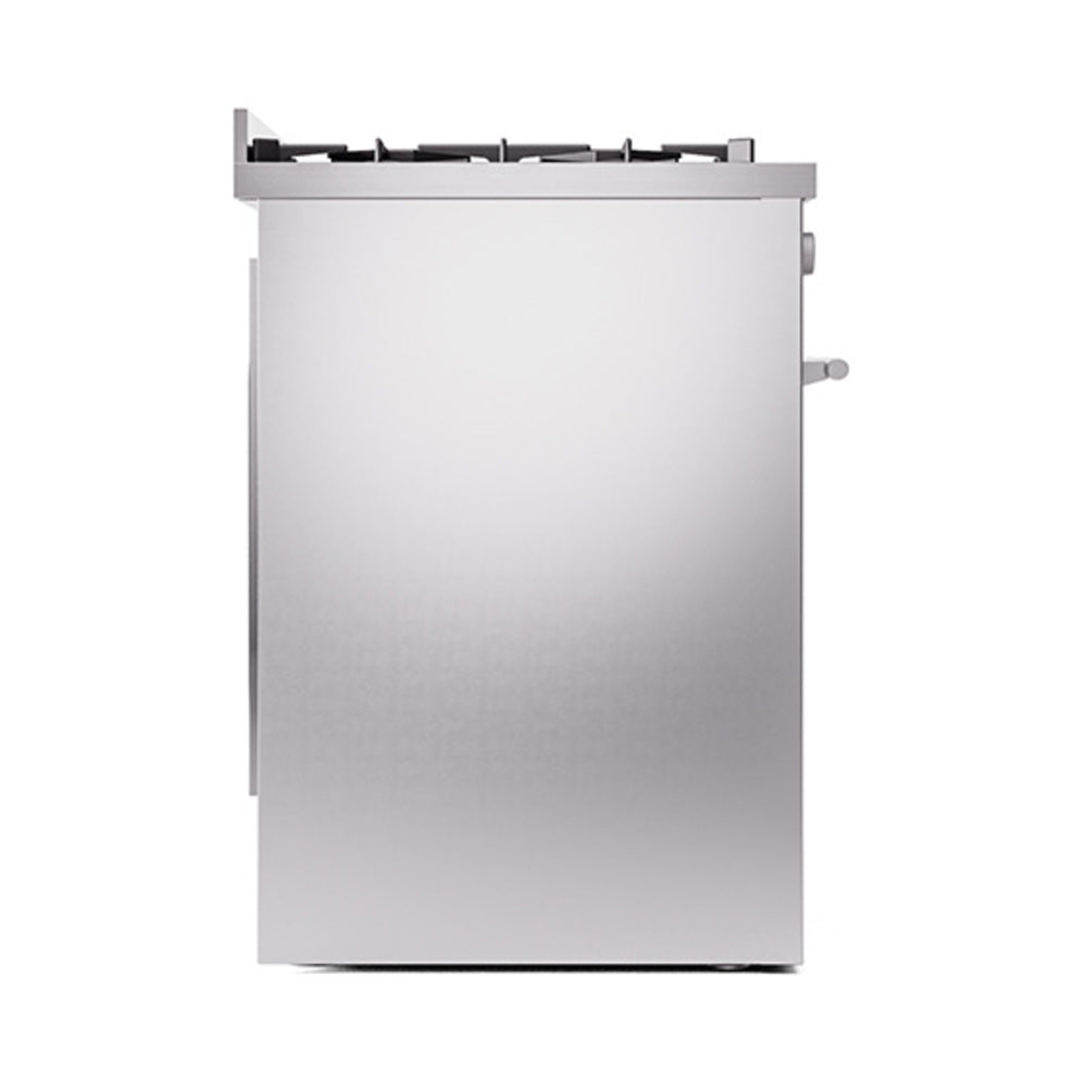ILVE Professional Plus II 30-Inch Natural Gas Dual Fuel Range with Solid Door in Stainless Steel (UP30QMPSS)