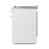 ILVE Professional Plus II 30-Inch Natural Gas Dual Fuel Range with Solid Door in White (UP30QMPWH)