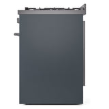 ILVE 30-Inch Professional Plus II Propane Gas Dual Fuel Range with 5 Burners in Blue Grey (UP30WMPBGLP)