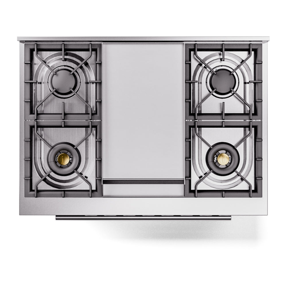 ILVE Professional Plus II 36-Inch Freestanding Natural Gas Dual Fuel Range with 6 Sealed Burner in Custom RAL (UP36FWMPRA)