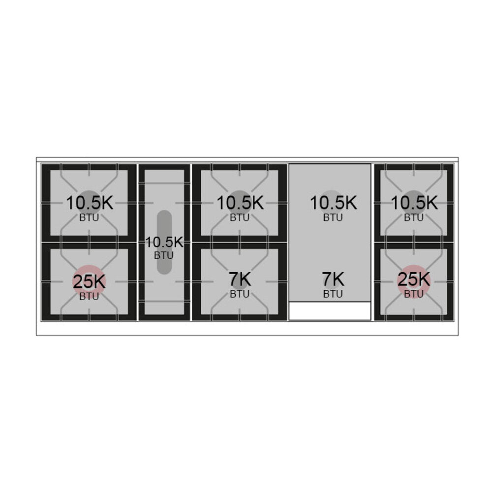 ILVE 60-inch Professional Plus II Natural Gas Dual Fuel Range with 9 Burners, Griddle, and Triple Glass Door Oven in White (UP60FWMPWH)