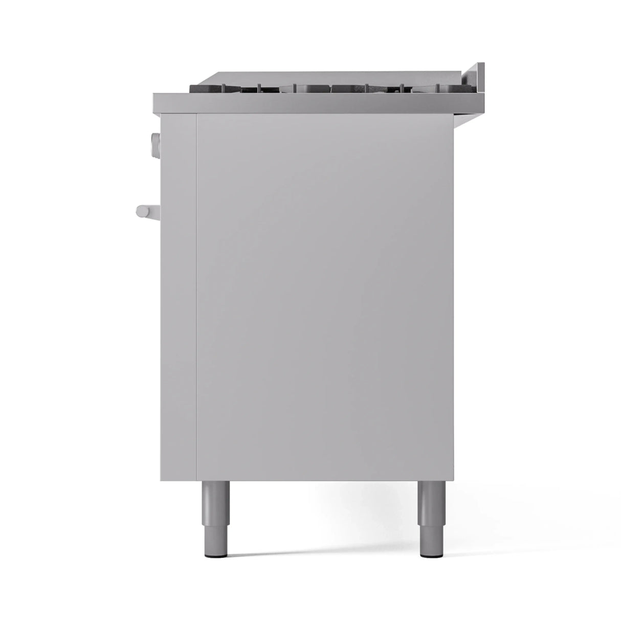 ILVE 60-inch Professional Plus II Natural Gas Dual Fuel Range with 9 Burners, Griddle, and Triple Glass Door Oven in White (UP60FWMPWH)