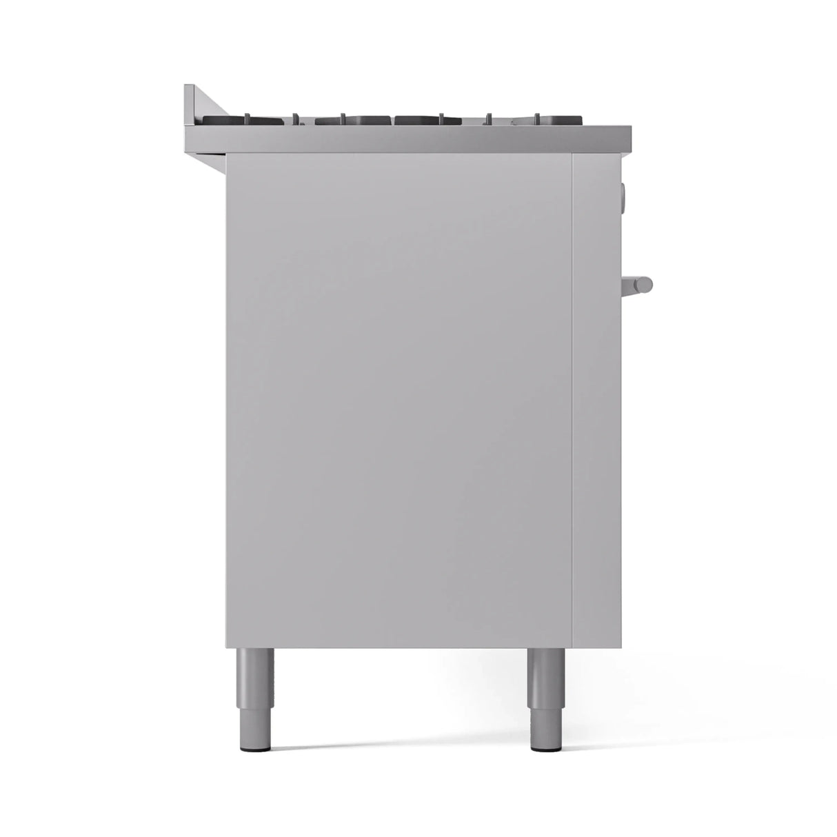 ILVE 60-inch Professional Plus II Natural Gas Dual Fuel Range with 9 Burners, Griddle, and Triple Glass Door Oven in White (UP60FWMPWH)