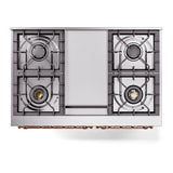 ILVE Nostalgie II 40-Inch Dual Fuel Freestanding Range in Custom RAL with Copper Trim (UPD40FNMPRAPLP)