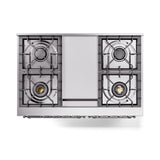 ILVE 40-Inch Nostalgie II Noblesse Propane Gas Dual Fuel Range with Triple Glass Door Oven in Burgundy with Chrome Trim (UND40FNMPBUCLP)
