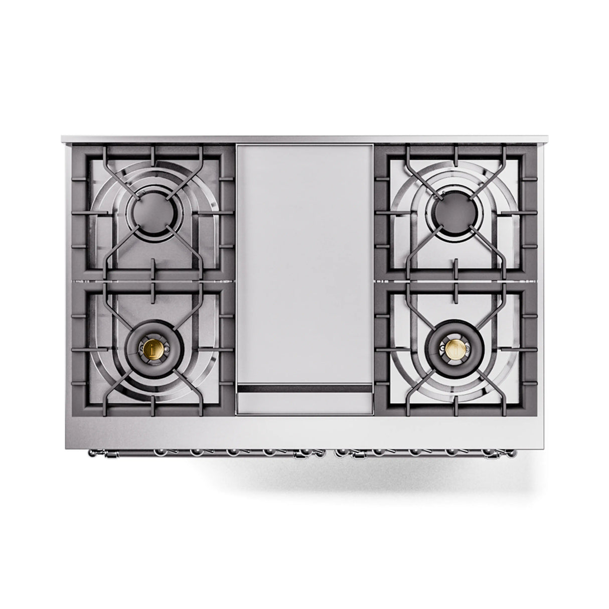 ILVE 40-Inch Nostalgie II Noblesse Propane Gas Dual Fuel Range with Triple Glass Door Oven in Matte Graphite with Chrome Trim (UND40FNMPMGCLP)