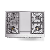 ILVE 40-Inch Nostalgie II Noblesse Propane Gas Dual Fuel Range with Triple Glass Door Oven in Matte Graphite with Chrome Trim (UND40FNMPMGCLP)