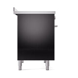 ILVE 40-Inch Professional Plus II Induction Range with Solid Door Oven in Glossy Black (UPDI406QMPBK)
