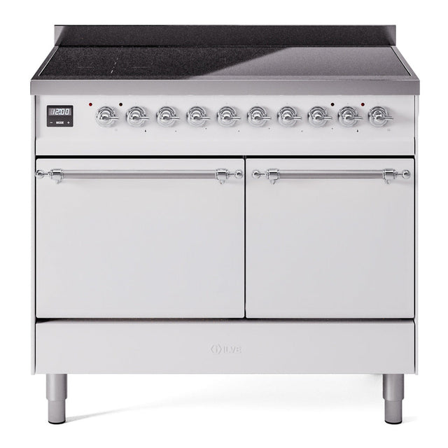40 Induction Range ILVE 40-Inch Nostalgie II Induction Range with Solid Door Oven in Whit ...