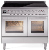 ILVE Professional Plus II 40-Inch Induction Range in Stainless Steel (UPDI406WMPSS)