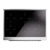 ILVE Nostalgie II 36-Inch Freestanding Electric Induction Range in Blue Grey with Chrome Trim (UPI366NMPBGC)