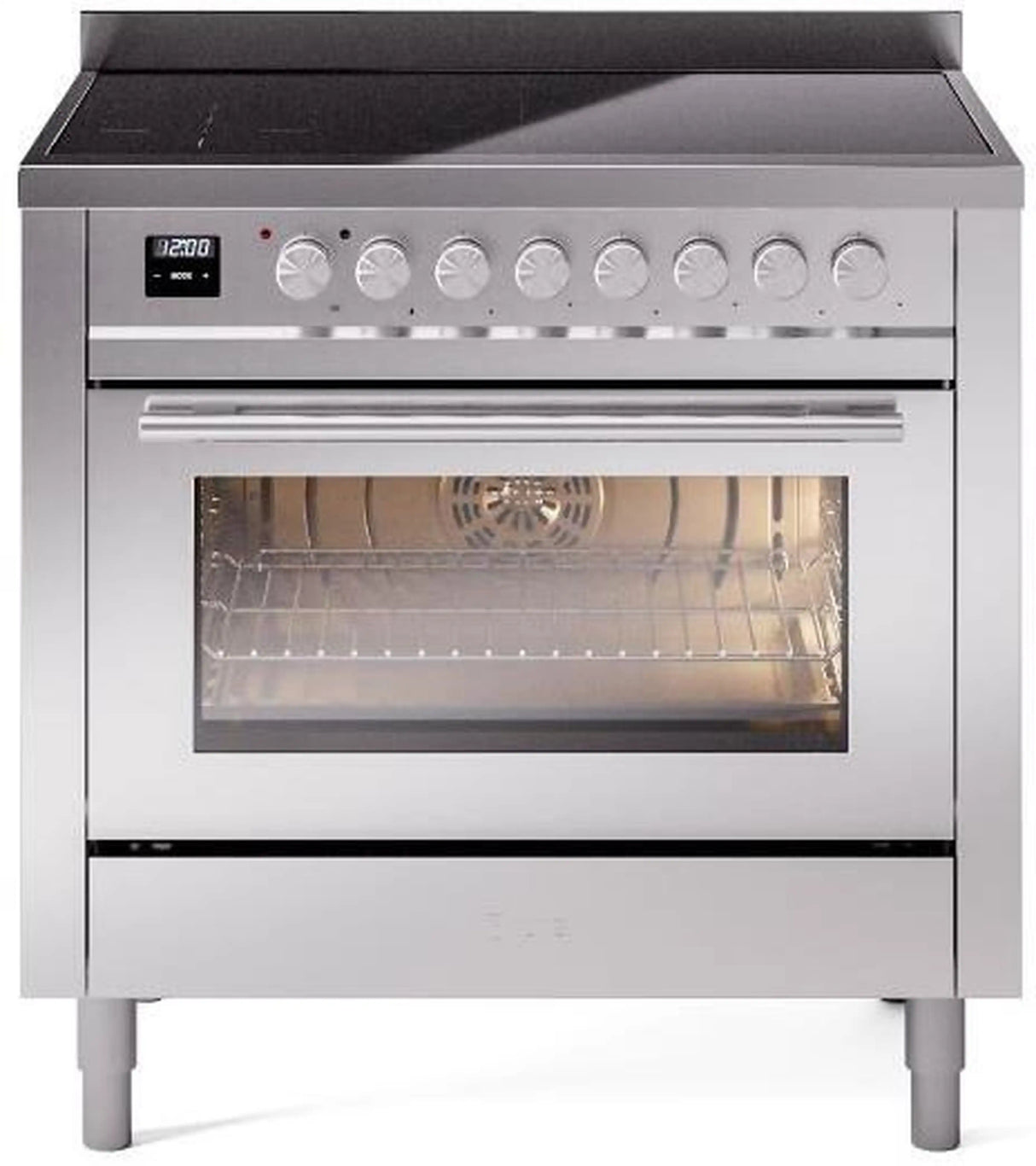 ILVE Professional Plus II 36-Inch Induction Range in Stainless Steel (UPI366WMPSS)