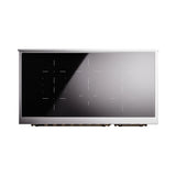 ILVE Nostalgie II Noblesse 48-Inch Induction Range with Triple Glass Door in Midnight Blue with Bronze Trim (UNI486NMPMBB)