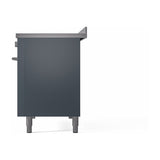 ILVE 48-inch Professional Plus II Induction Range with Solid Door Oven in Blue Grey (UPI486QMPBG)