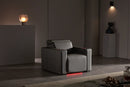 Valencia Barcelona Ultimate Leather Home Theater Seating Row of 3, Graphite