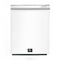 FORNO Espresso Package - 30" Electric Range, Range Hood, Refrigerator and Dishwasher in White with Silver Handles