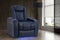 Valencia Tuscany Leather Home Theater Seating Single, Navy Blue