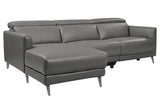 Andria Leather Reclining Sectional Sofa