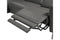 Valencia Tuscany Luxury Console Leather Home Theater Seating Row of 5 Dropdown Center, Graphite