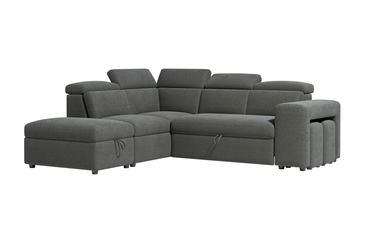 Finn Fabric Sectional Sofa Bed