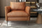 Valencia Jasper Leather Accent Chair, Cognac Color