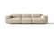 Valencia Valentina Leather Three Seats Recliner Sofa, Beige