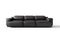 Valencia Valentina Leather Three Seats Recliner Sofa, Black