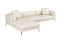 Valencia Zadar Leather Sofa with Left Chaise, Beige